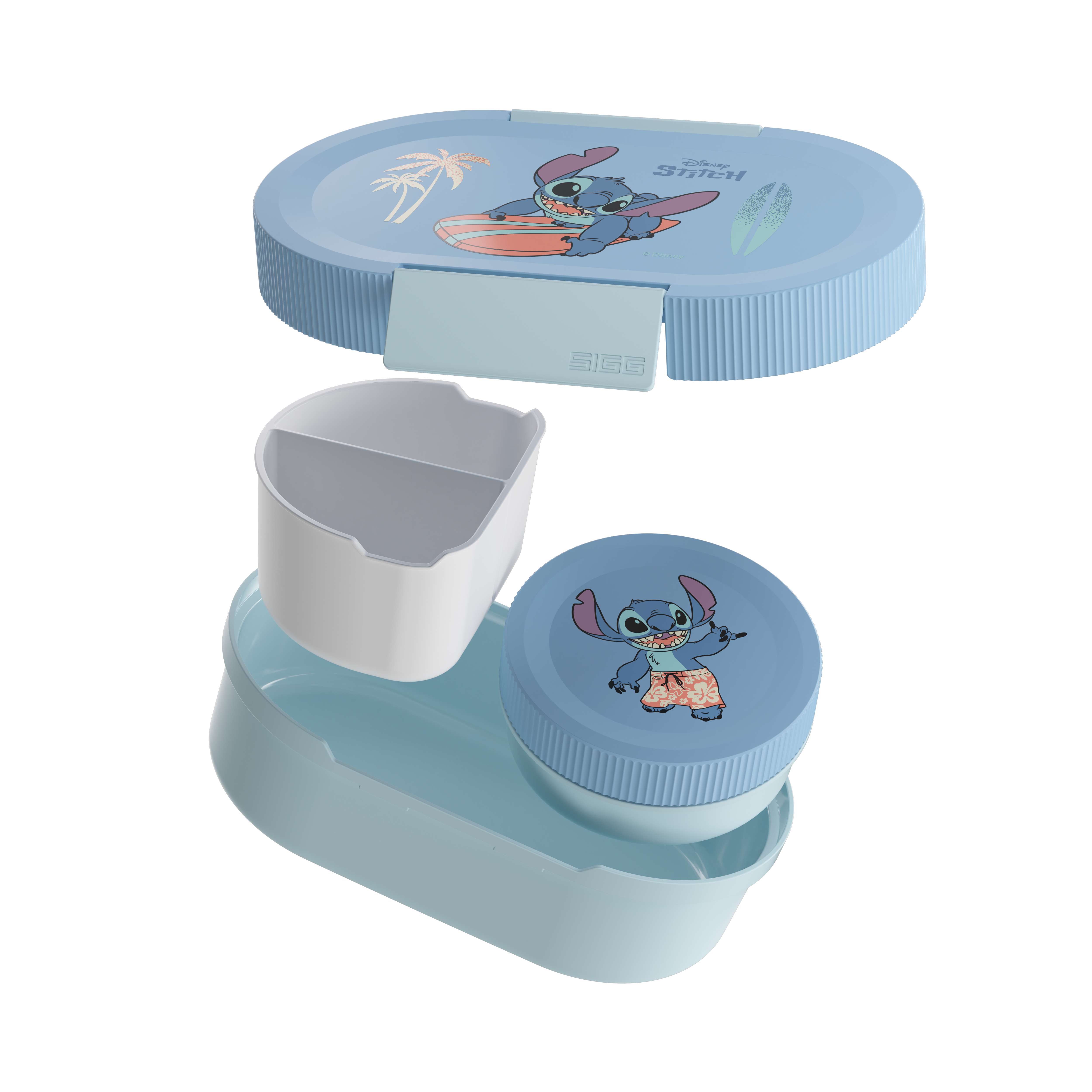 Bundle LUMO Kids Disney Lunchbox Plus Stitch Surfing 0.8 L