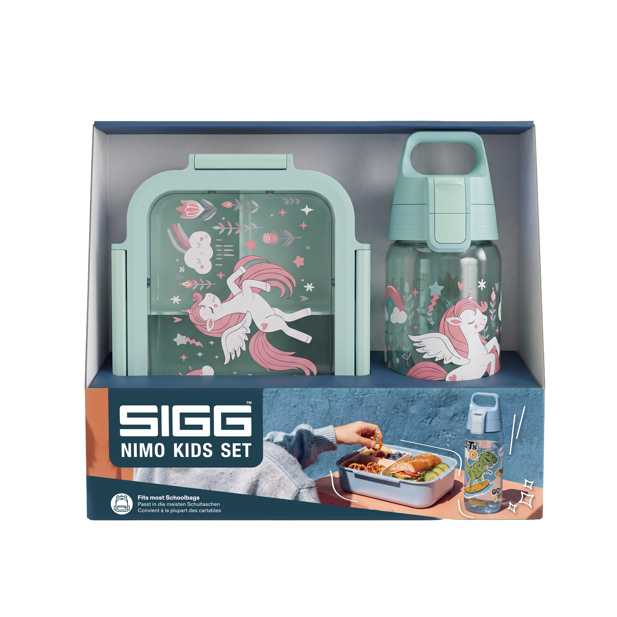Schulset Total ONE Kids + NIMO Lunchbox Uniflower