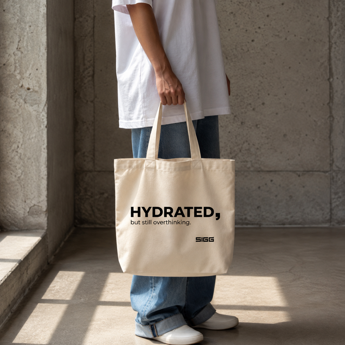 HYDRATED, BUT STILL OVERTHINKING. – Everyday Tote